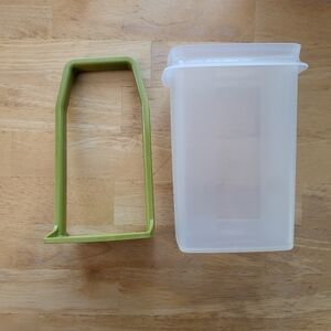 Tupperware Pick-A-Deli Container Pickle Olive Keeper Avocado Green 133O Vintage